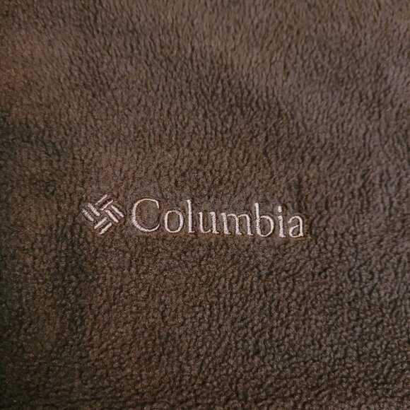 Columbia Zip Fleece Jacket Size L Brown Beige Clay Zip Pockets Gorpcore Outdoor - Picture 4 of 11